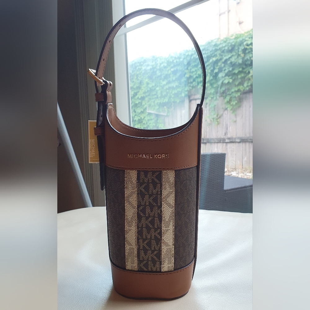 NWT MK WINE BOTTLE HOLDER BAG